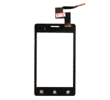 Тачскрин (сенсор) для Sony ST27i Xperia Go, чёрный big ic(6mm)/ small ic(5mm)